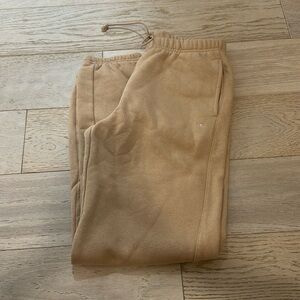 Tan Champion sweatpants